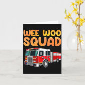 Funny Firefighter Art For Kids Men Women Fireman F カード (黄色い花)