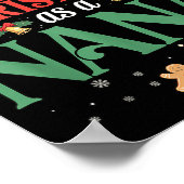 Funny First Christmas As A Nana Matching Family Xm ポスター (角)