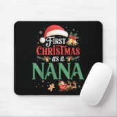 Funny First Christmas As A Nana Matching Family Xm マウスパッド (マウス)