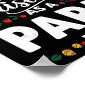 Funny First Christmas As A Papa To Be New Papa Chr ポスター (角)