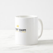 Funny First Day of School Mug – “I Need a Coffee" コーヒーマグカップ (正面右)