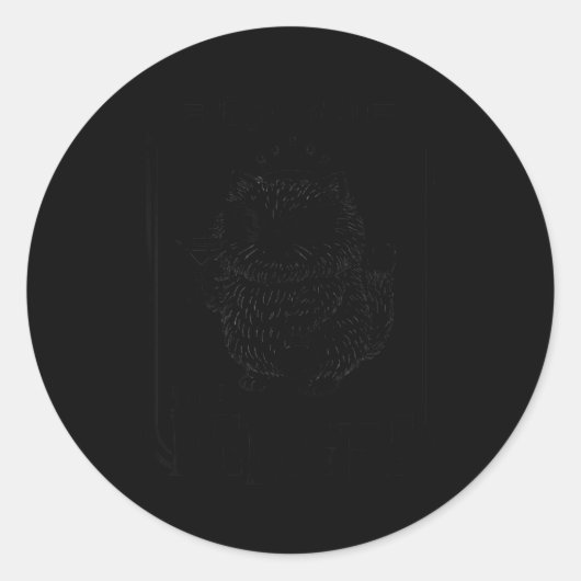 Funny First Of All I'm A Delight Sarcastic Retro C ラウンドシール (正面)