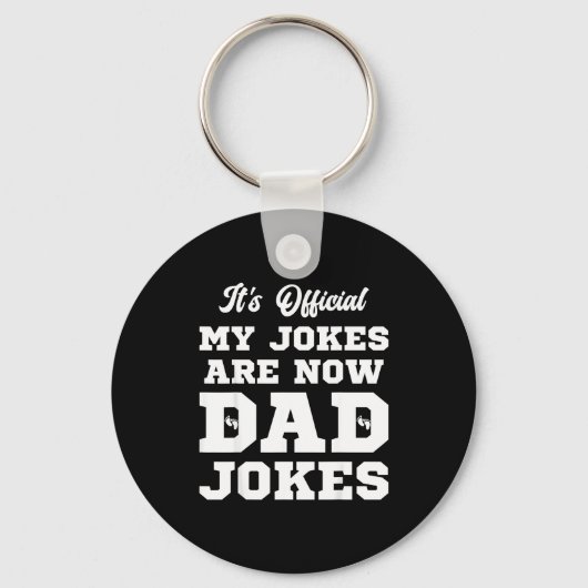 Funny First Time Dad For Men New Father Papa Dad J キーホルダー (正面)