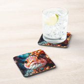 Funny Fish and Coral Close  コースター (右側)