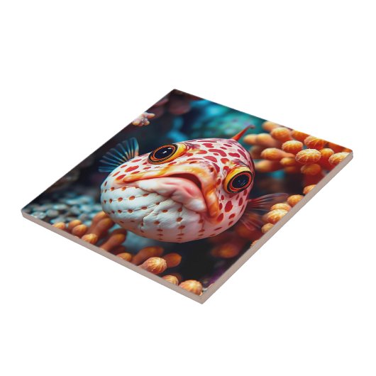 Funny Fish and Coral Close タイル (側面)