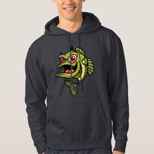 Funny fish hoodie パーカ (正面)