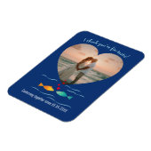 Funny Fish Pun Custom Photo Valentine's Day マグネット (左側)