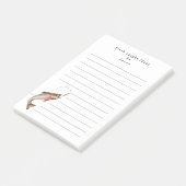 Funny Fisherman fishing personalized ポストイット (アングル)