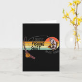 Funny Fisherman's Lucky Fishing Shirt - Do Not Wa- カード (黄色い花)