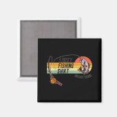 Funny Fisherman's Lucky Fishing Shirt - Do Not Wa- マグネット (正面/裏面)