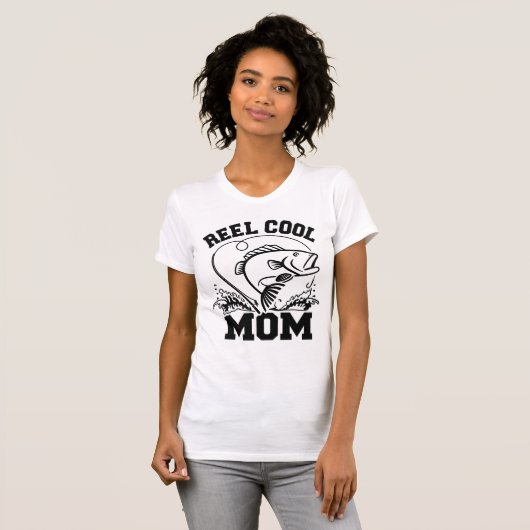 Funny Fisherwoman Mom Tee Tシャツ (正面フル)