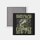 Funny Fishing Boy Teens Kid Camouflage Usa Flag B マグネット (正面/裏面)