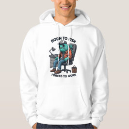 Funny Fishing Forced to Work Hoodie パーカ