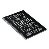 Funny Fishing Gag Gifts Fisherman Humor Meme ノートブック (右側)