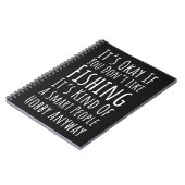 Funny Fishing Gag Gifts Fisherman Humor Meme ノートブック (左側)