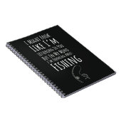 Funny Fishing Gifts Humorous Fisherman Hobby Sport ノートブック (右側)