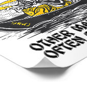 Funny Fishing Quote Confucius Say Fish In Other's  ポスター (角)