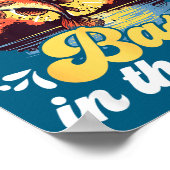 Funny Fishing Quote Hooked On B Fishing  ポスター (角)