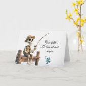 Funny Fishing Quotes Cards カード (黄色い花)