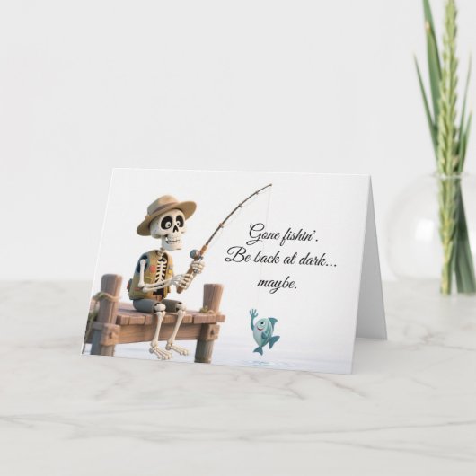 Funny Fishing Quotes Cards カード (正面)