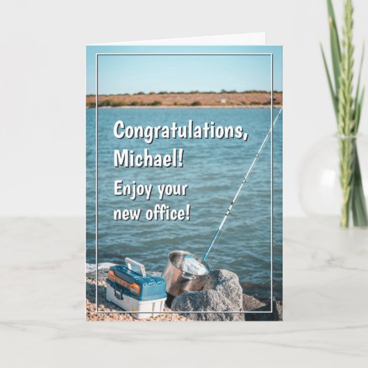 Funny Fishing Retirement Card カード (正面)