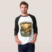 Funny Fishing T-Shirt – Weekend Forecast 100% Chan Tシャツ (正面フル)