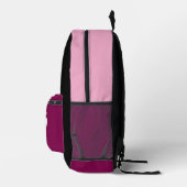 Funny Fishing Theme プリントバックパック (右)