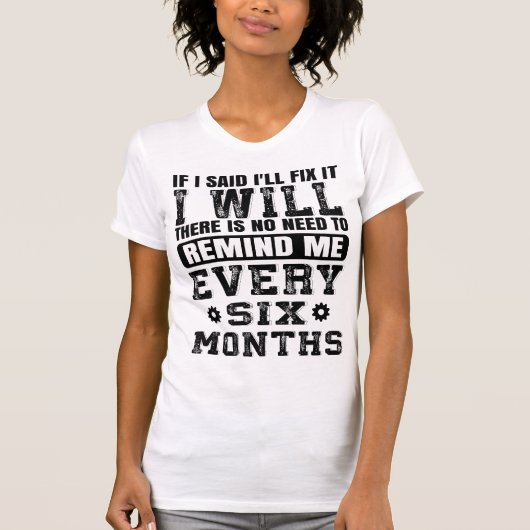  Funny Fix It Handyman Quote Handyman Husband Joke Tシャツ (正面)