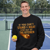 Funny Flaming Pickleball Kitchen Graphic Dink Life スウェットシャツ