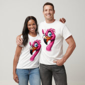 Funny Flamingo T-Shirt – Bright Cartoon Style Tシャツ (ユニセックス)