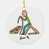 Funny Flat Pack Self-Assembly セラミックオーナメント (裏面)