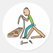 Funny Flat Pack Self-Assembly ラウンドシール (正面)