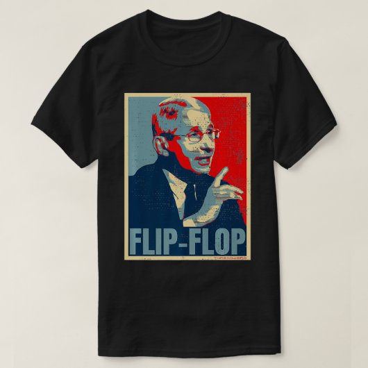 Funny Flip Flop Fauci Premium  Tシャツ (デザイン正面)