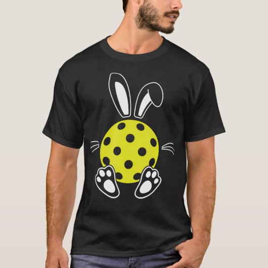 Funny Floppy Bunny Ears Pickleball Lovers Cute Tシャツ (正面)