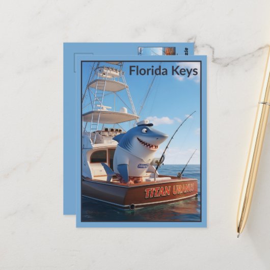 Funny Florida Keys Postcard ポストカード (正面/裏面インサイチュ)