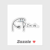 Funny Flork Meme Die-Cut Sticker - Custom Hand-Dra シール (シート)