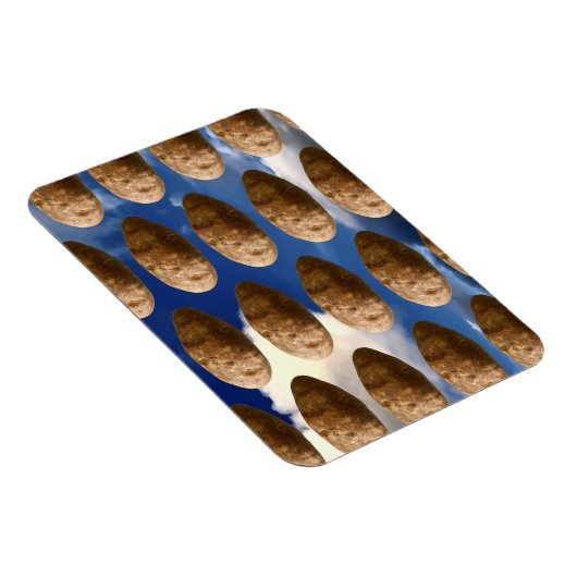 Funny Flying Potatoes Space Potato Photo マグネット (右側)