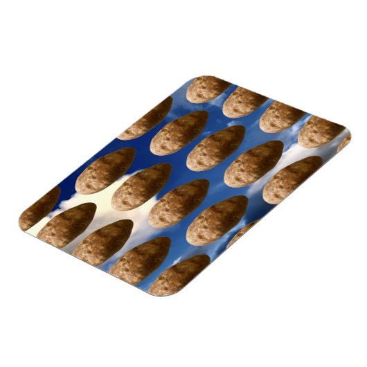 Funny Flying Potatoes Space Potato Photo マグネット (左側)