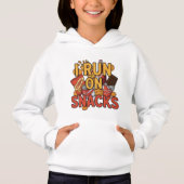 Funny Food Lover Quote: I Run on Snacks (正面)