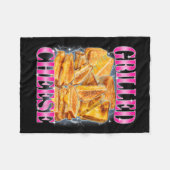 Funny Food Meme Grilled Cheese Sandwiches Food Lov フリースブランケット (正面(横))
