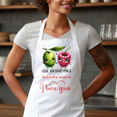 Funny Food Personalized Romantic Love Gift Apron エプロン