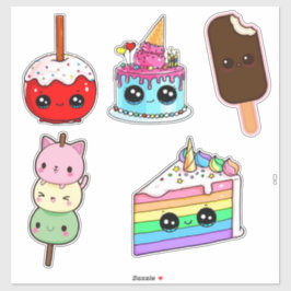 Funny food stickers シール