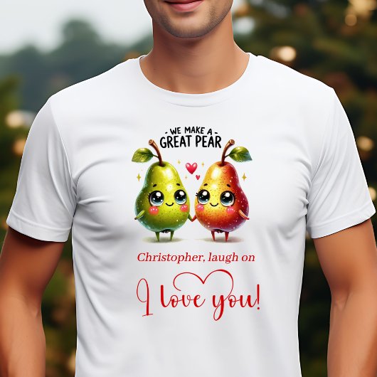 Funny Food Valentine Gift Custom Name Men T-Shirt Tシャツ