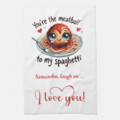 Funny Food Valentine Kitchen Towel Love Gift キッチンタオル (縦)