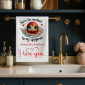 Funny Food Valentine Kitchen Towel Love Gift キッチンタオル