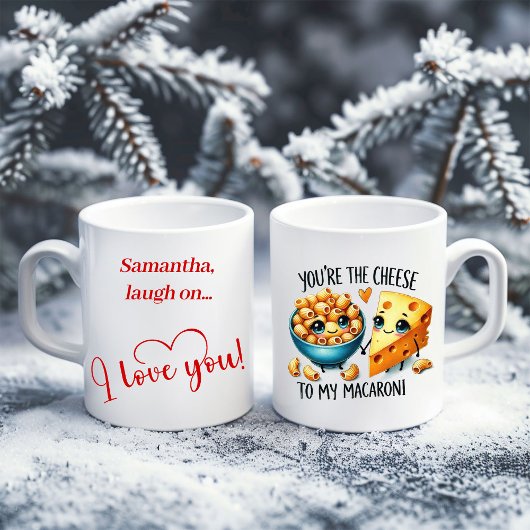 Funny Food Valentine Mug Custom Name Love Gift コーヒーマグカップ