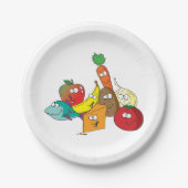 Funny Food With Faces ペーパープレート (正面)