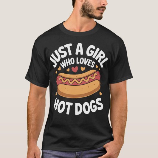  Funny Foodie BBQ Lover Just A Girl Who Loves Hot  Tシャツ (正面)