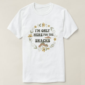 Funny Foodie Quote Vintage Floral Wreath T-Shirt Tシャツ