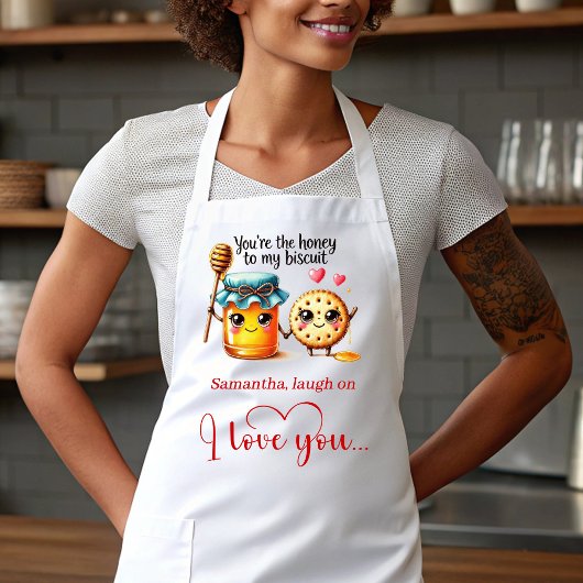 Funny Foods Personalized Cute Love Gift Apron エプロン